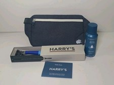 Harry's Shaving Kit for Men - Toiletry Bag, Razor, Foaming Shave Gel-NEW-