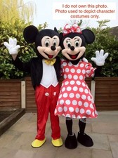 Mickey and Minnie Mouse Full Mascot Adult Costumes complete Birthday Party NWOT