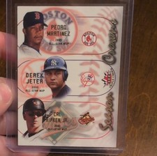 Fleer 2002 Triple Crown Insert Martinez Jeter Ripken #4SC Baseball Card