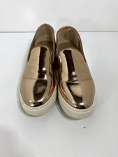 Glaze Golden Metallic Slip-On Shoes Size 8