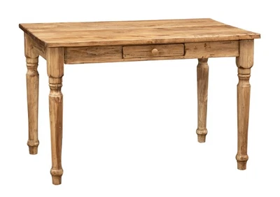 Biscottini Tavolo Scrittoio Country en Bois Massif 120x80 Robuste - Photo 1/4