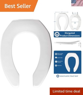 Commercial Open Front Plastic Toilet Seat with Stay-Tite Fastening - 2155CT