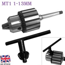 1MT KEYTYPE LATHE DRILL CHUCK 1-13MM LATHE 1 MORSE TAPER DRILL CHUCK UK