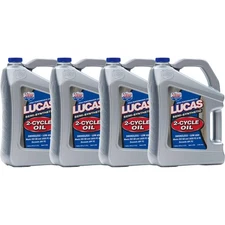Lucas Oil 10115 Semi-Synthetic 2-Cycle Oil, 1 Gallon, Case Of 4