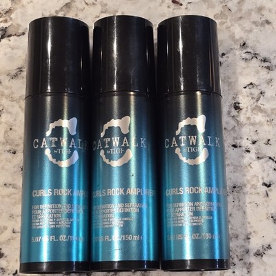 TIGI CATWALK CURLS ROCK AMPLIFIER 5.07 OZ (3 Pack), NEW