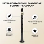 Pocket Saxophone Portable Sax C Key Woodwind Instrument with Carrying Bag O2W1