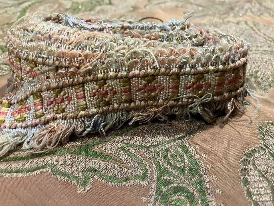 Acabamento de trança vintage francês de algodão com franja recortada– 205"" de comprimento - 1"" de largura - Imagem 4 de 4