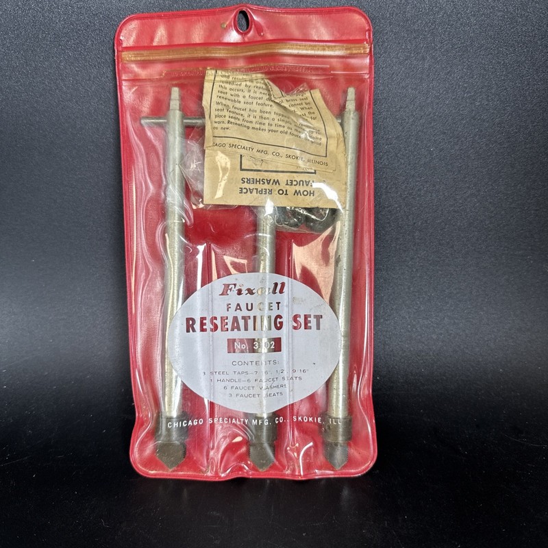 fixall faucet reseating set No. 3102