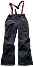 Damen Crane Ski Pro Hose Salopettes Unisex 12/14 Medium schwarz rot 28/30 sehr guter Zustand