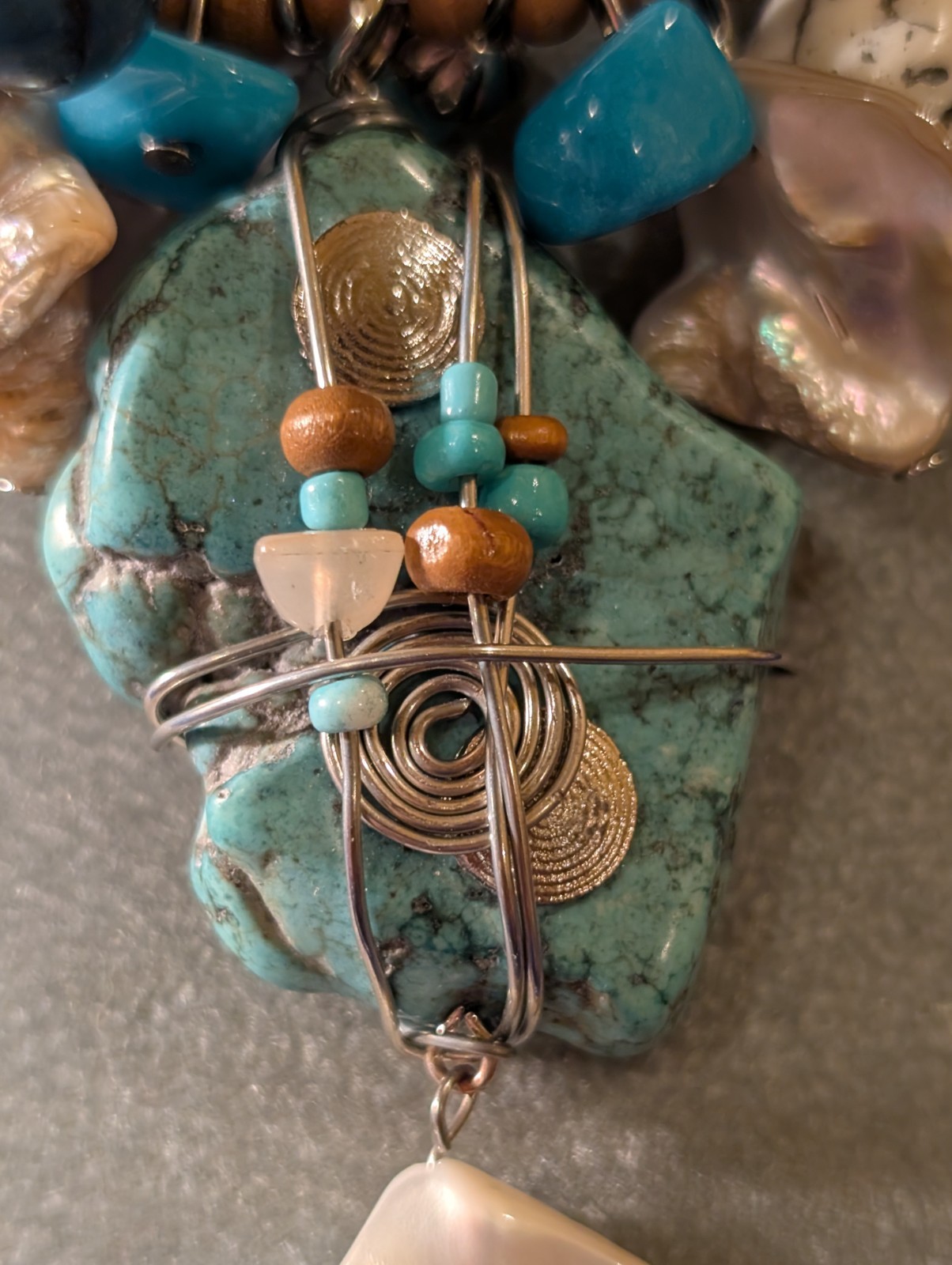 Artisan Southwest Memory Wire Statement Necklace … - image 3
