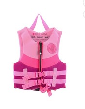 Body Glove Child S Neoprene PFD Type 70 Life Jacket and Vest Girl 33-55 Lbs Pink