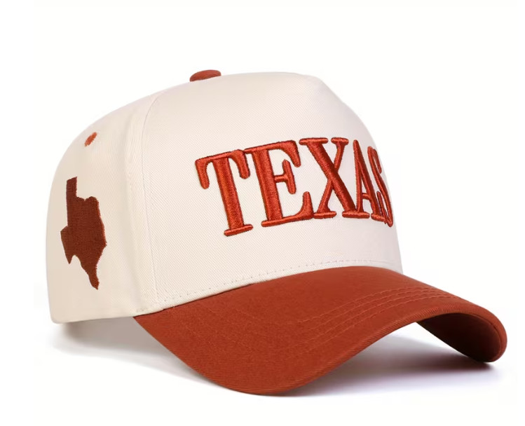 New State of Texas Longhorn Embroidered Baseball Cap Adjustable Hat