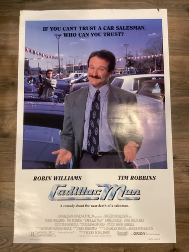 CADILLAC MAN - 27x40 Rolled Movie Poster 1990 Robin Williams/ Tim Robbins