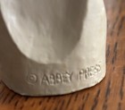 Vtg 3 Abbey Press Grey THUMB PRINT Joseph w Jesus, Mary Angel Nativity Figurines — photo 10