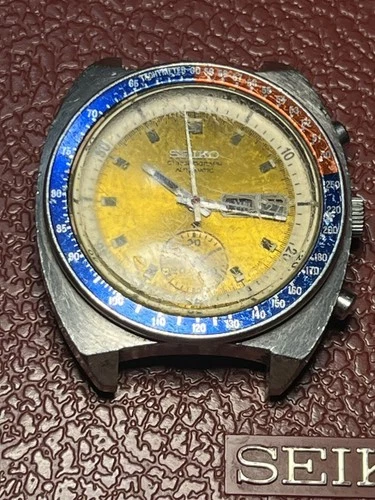 Vintage Seiko pogue 6139-6002  Wristwatch - As Is for parts