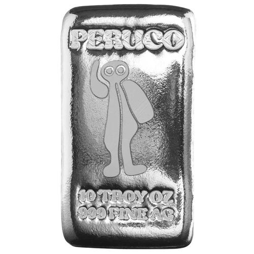 10 oz Silver Bar PERUCO - The Astronaut .999 Silver Bullion Bar #A711