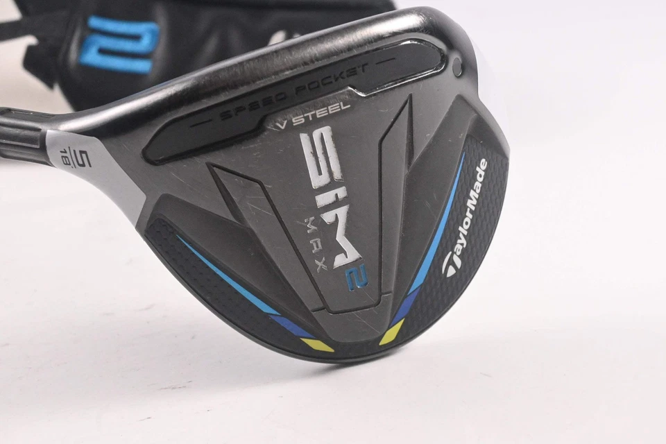 Left Hand Taylormade SIM2 Max #5 Wood / 18 Degree / Stiff Flex Ventus Blue 6 - Image 2 of 4