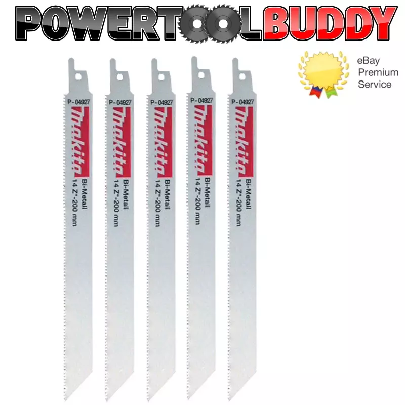 Makita P 04927 200mm Specialised BI Metal Reciprocating Saw Blades