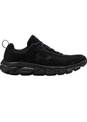 New women size 5 Under Armour Charged Assert 8. Black. Running sneakers.