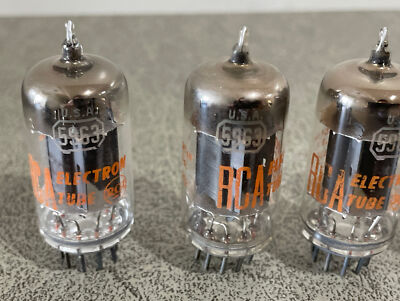 RCA5814WA NOS 真空管　ブラックプレート RCA 5963 (12AU7 ⁄ 5814系) 1950年代 ブラック・プレート NOS 箱入 2本