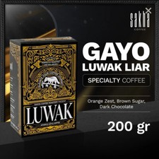Wild Luwak Coffee Arabica Gayo Aceh Arabica Coffee Roast Beans Espresso Powder