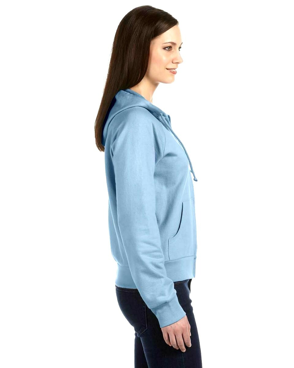 NEW BELLA CANVAS WOMEN FLEECE FULL-ZIP HOODIE LIGHTWEIGHT