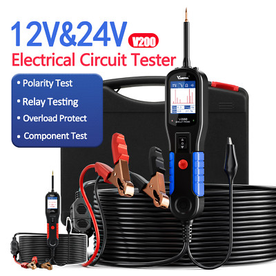 12V 24V Automotive Power Scan Car Circuit Tester Electrical Power Probe Kit V200