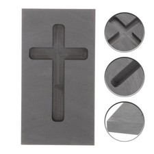 Cross Shape Graphite Ingot Mold Casting Mold for Melting Refining Gold Silver