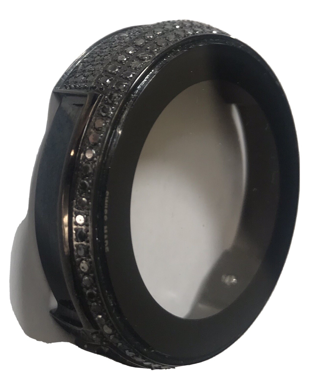 Only Bezel For New Men's I Gucci Fully Black Diamond Bezel For