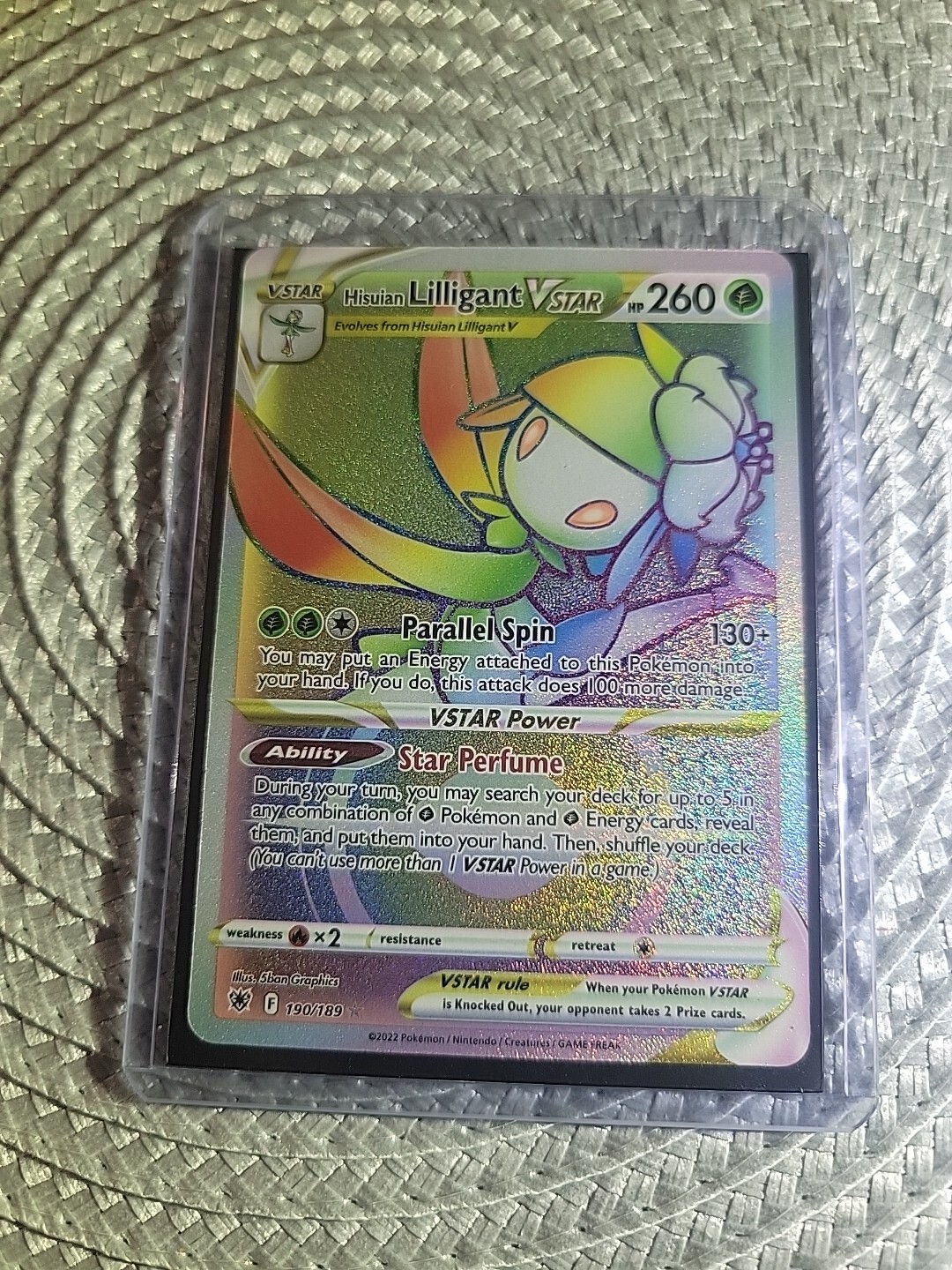 Pokémon TCG Hisuian Lilligant VSTAR Astral Radiance 190/189 Holo Secret Rare