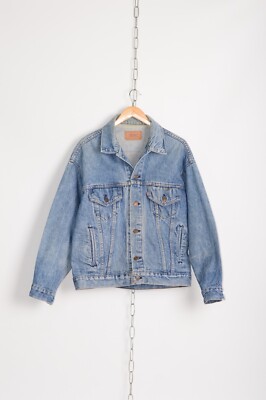 80s Vintage Levis Made in USA Jeans Denim Jacket Light Blue 70506