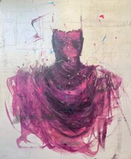 Purple File Luca Bellandi Opera SERIGRAFIA Firmata Numerata Moderna Arte 97x117