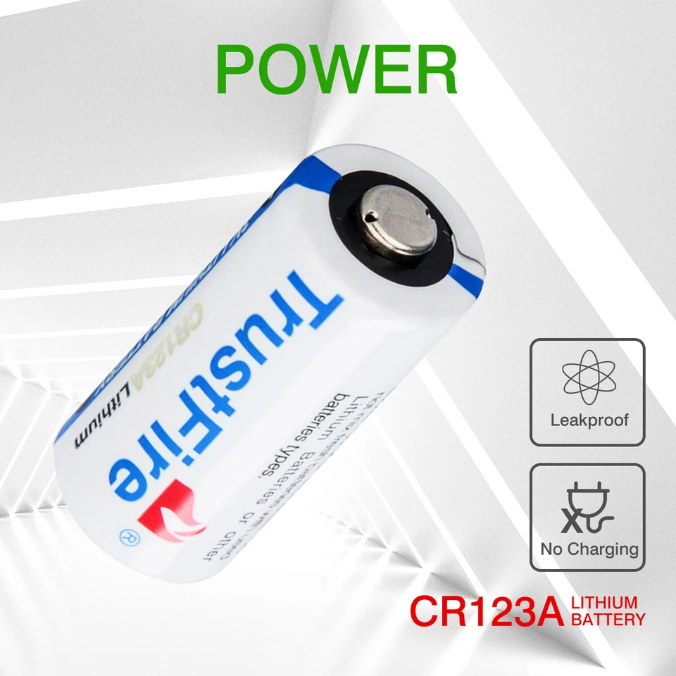 Trustfire Battery CR123A 123A DL123 EL123 3 Volt Batteries For Camera (20 Pack) - Image 4 of 4