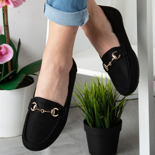 Womens Loafers Flats Ladies Faux Suede 