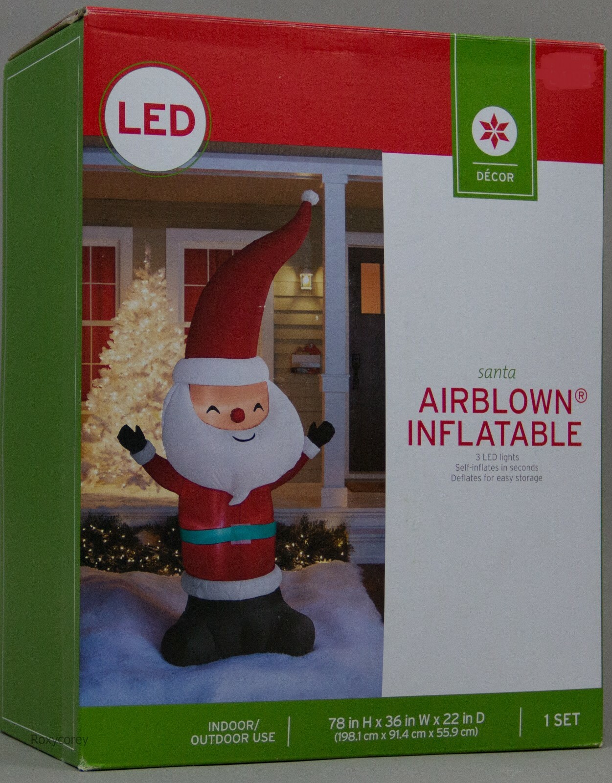 Christmas Holiday 6.5 ft Santa Airblown Inflatable 78x36x22 NIB | eBay