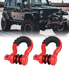 34 D-ring Shackle Set 2-pack Heavy Duty Offroad Recovery Shackle 34 D-ring Shackle Set 2-pack Heavy Duty Offroad Recovery Shackle