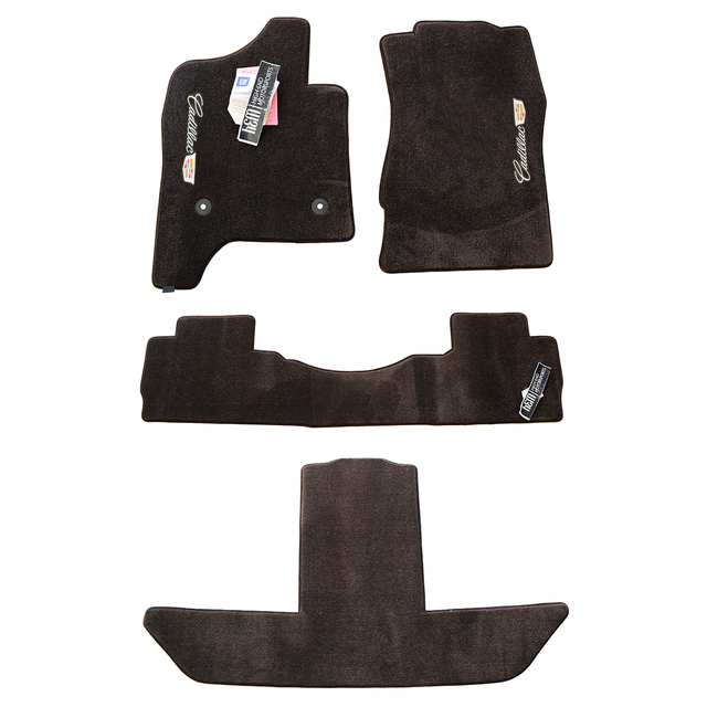 Cadillac ESCALADE ESV Floor Mats & Cargo Mat 32OZ 2PLY Jet & Cocoa