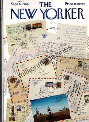 1966 New Yorker September 17 - Vacation Letters - Wish you were here - Steinberg