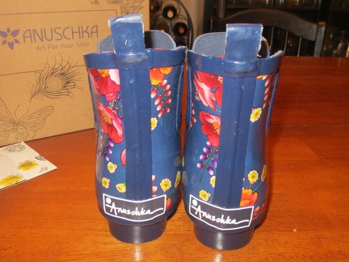 NWT ANUSCHKA MOONLIGHT MEADOW ANKLE US SZ 9 EU 39-40 UK 7 RAIN BOOT RUBBER SHOE - Picture 7 of 9