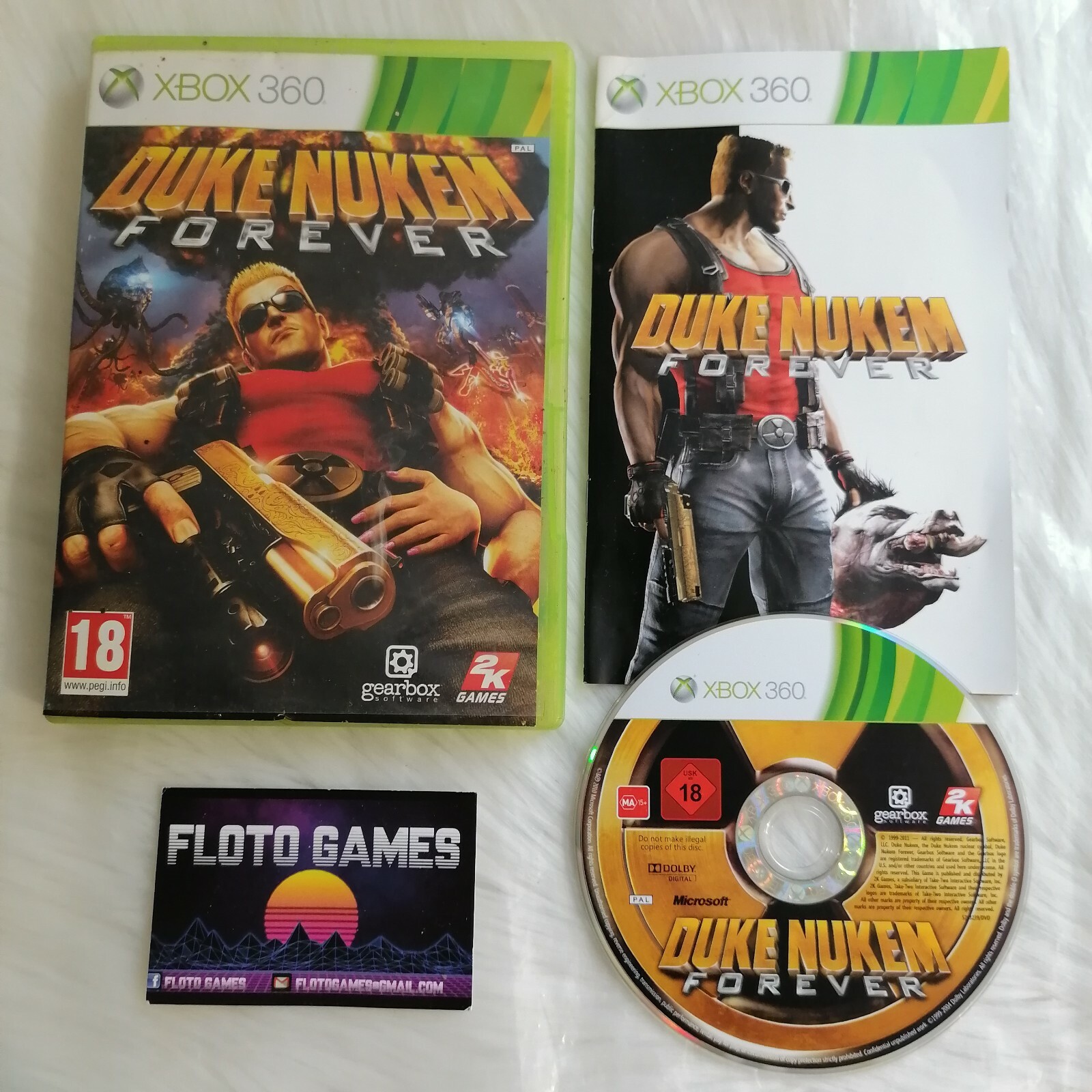 Jeu Duke Nukem Forever - pour XBOX 360 Complet CIB PAL FR - Floto Games