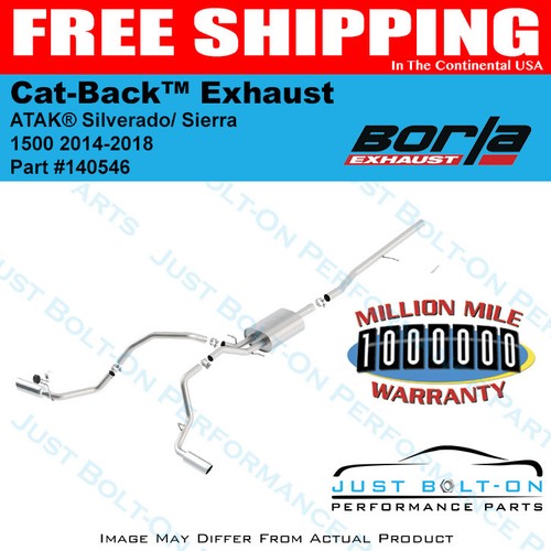 Borla ATAK Exhaust Dual Side 1418 Silverado/Sierra 1500 5.3L EC/Std CC