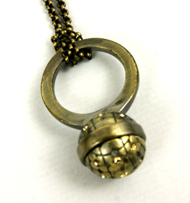 Dyrberg/Kern Kette lang mit Anhänger bronze  Einzelstück neu
