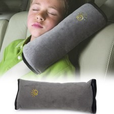 Car Seat Belt Pillow Shoulder Cushion Safety Strap Pad Kids Harness Cover Gray
