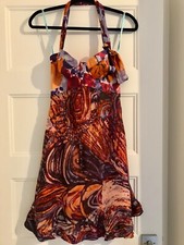 FLASH SALE | Pre-Owned Marciano Corset A-Line Dress | Warm Multi | S