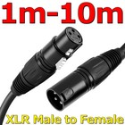 Balanced Microphone Cable XLR Patch Lead Male to Female 3 Pin Extension Mic Cord
