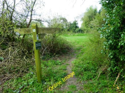 Foto 6x4 Wegweiser wo der Ochse fuhr ändert Status Chilton Candover c2014
