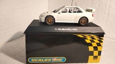 QQ C 2619 SCALEXTRIC UK SUBARU IMPREZA WRC Plain White Ltd Edition 500 Units