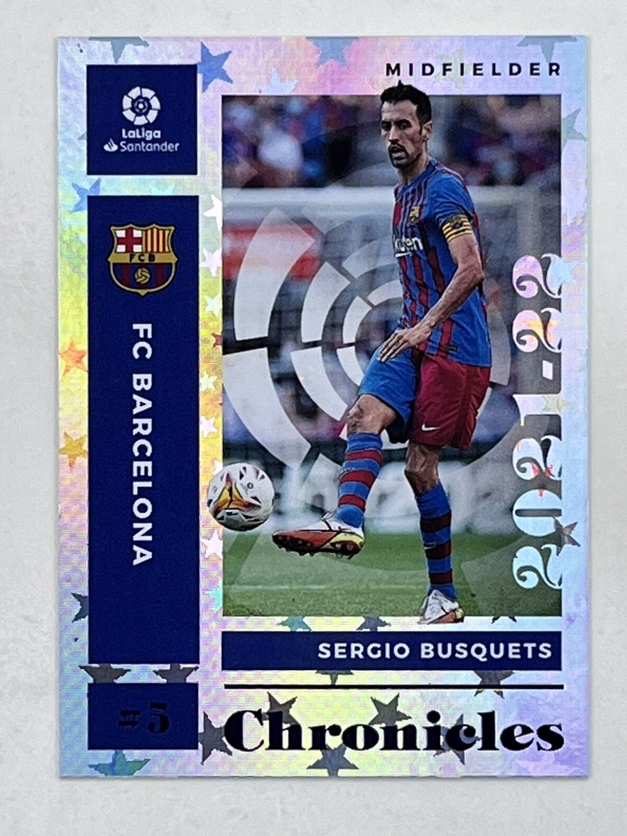 Sergio Busquets 2021-22 Panini Chronicles La Liga Purple Sergio Busquets 2021-22 Panini Chronicles La Liga Purple