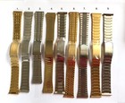 Vintage Stainless Steel Wrist watch band With Fold Over Clasp 18mm 20mm