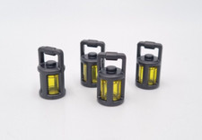 Lego Laterne Figuren Zubehör 4 x Lampe Titanium Metallic Pearl Dark Gray 6234116